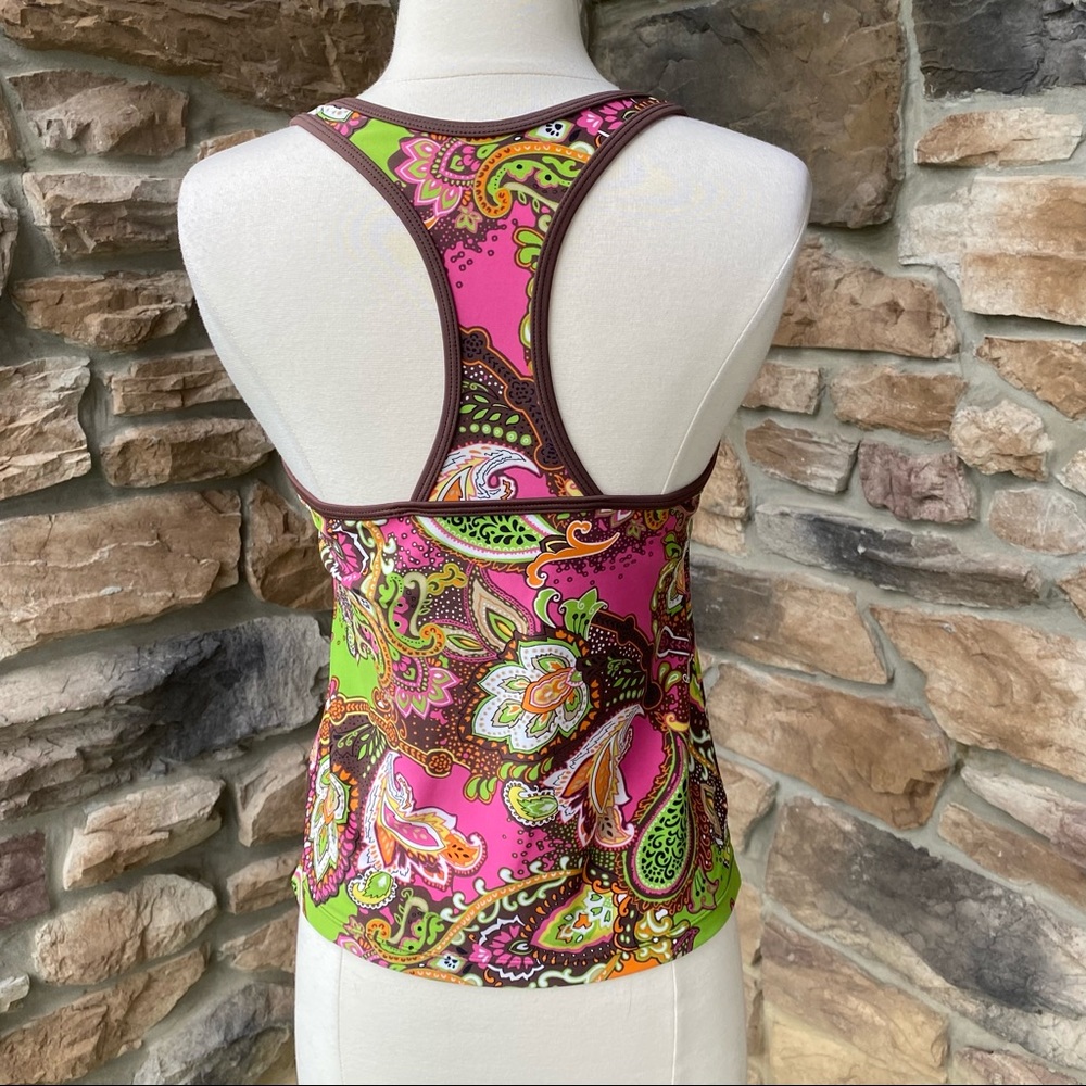 Athleta Racer Back Tank Top Multi Color Medium - Picture 5 of 15